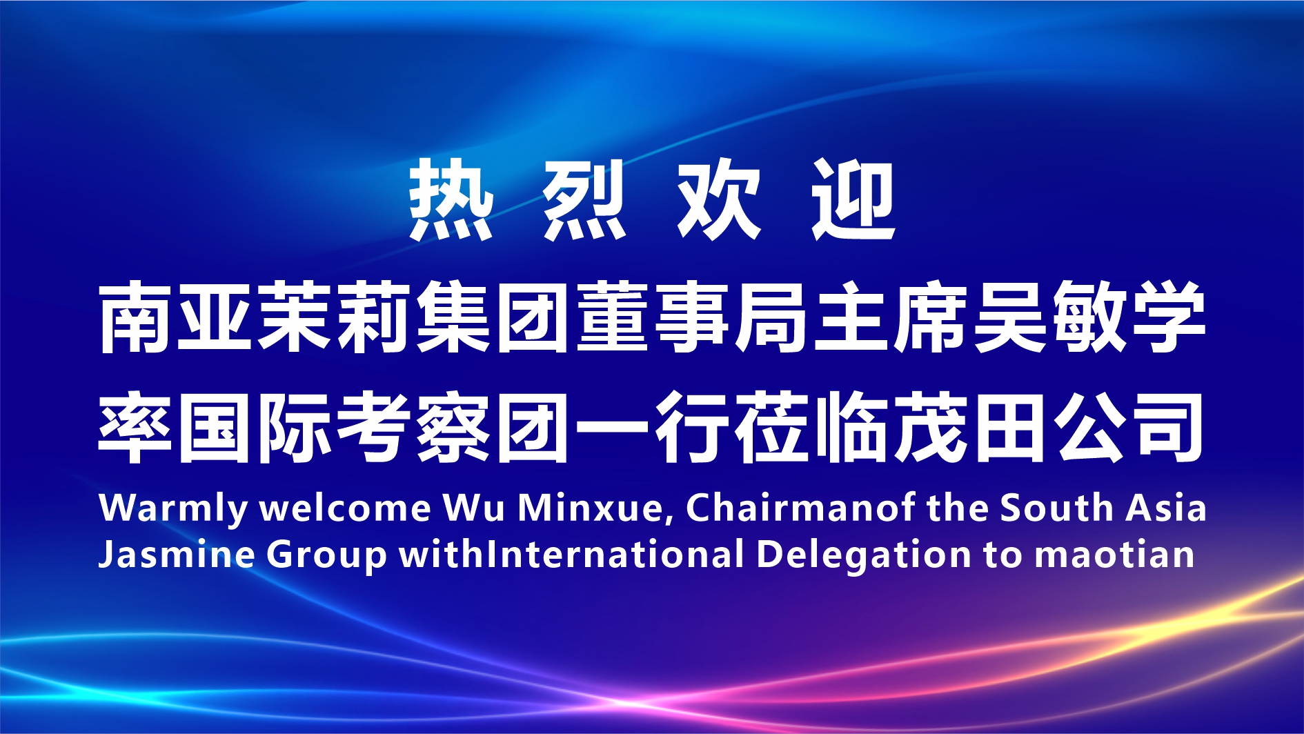 有朋自远方来，，，，，，，，不亦乐乎 | 南亚茉莉集团董事局主席吴敏学率国际考察团一行莅临OB视讯公司